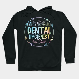 Dental Hygienist cute floral watercolor Hoodie